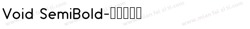 Void SemiBold字体转换